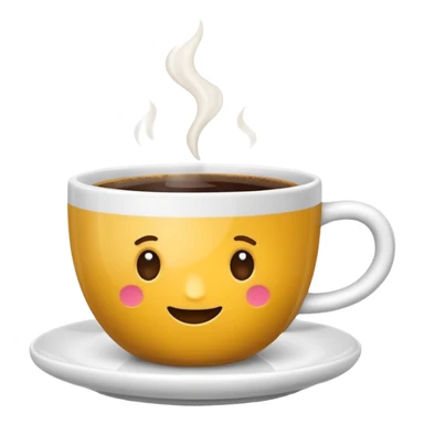 Une Tasse de cafe avec des roue sticker