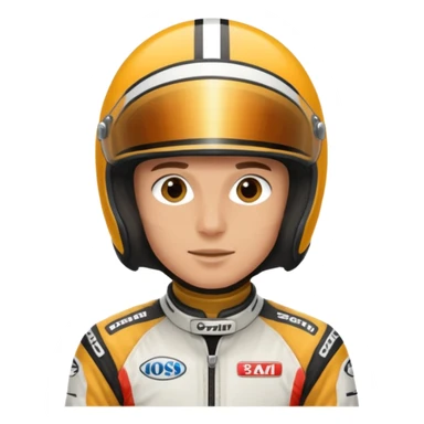 motorcycle racer with full face helmet sticker