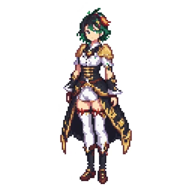 full body Varesa from Genshin Impact sticker