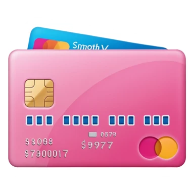 pink big AFTERPAY word on a credit card sticker