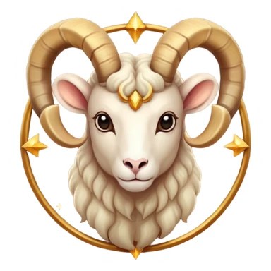 "A digital illustration of the Aries zodiac sign, a majestic ram with glowing horns, incorporating the color #00d9ff prominently in its design, celestial background, mystical and cosmic atmosphere" sticker