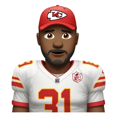 Guy being sick because the Kansas City chiefs won the Super Bowl sticker