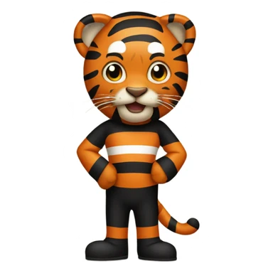 Obama dressed up as a tiger for Halloween sticker