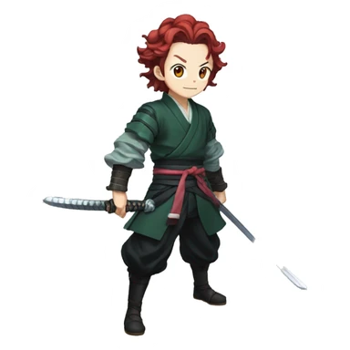 Tanjiro Kamado de demon slayer sticker