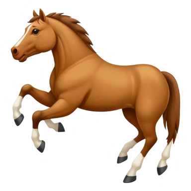 Bronco horse winning against bulldog  sticker