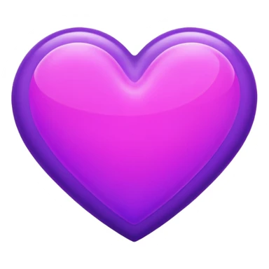 neon purple heart sticker