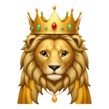 León con corona sticker
