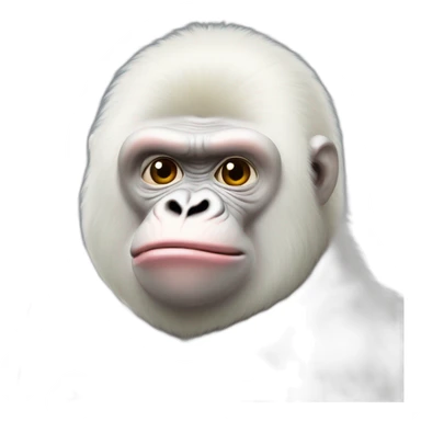 Gorila albino mandando besos  sticker