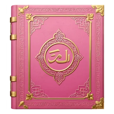 pink quran arabic sticker