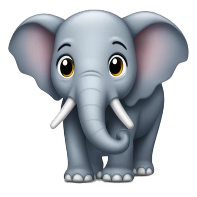 elefante encima de un ratón  sticker