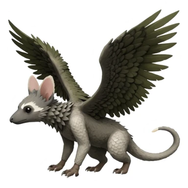 "Trico" the Last Guardian, with wings, full body sticker
