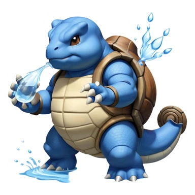 Blastoise shooting water sticker