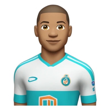 Mbappe avec le maillot de l’OM sticker
