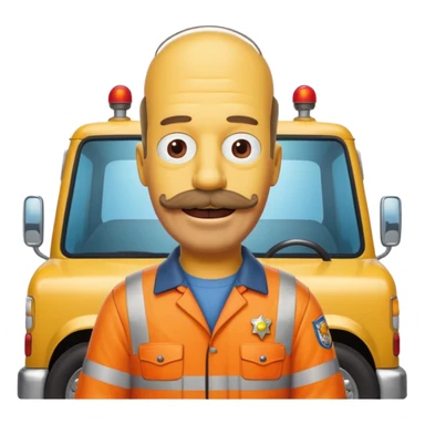 Tow Truck Homer Simpson sticker