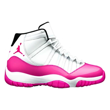 Pink and white Jordan 11 sticker