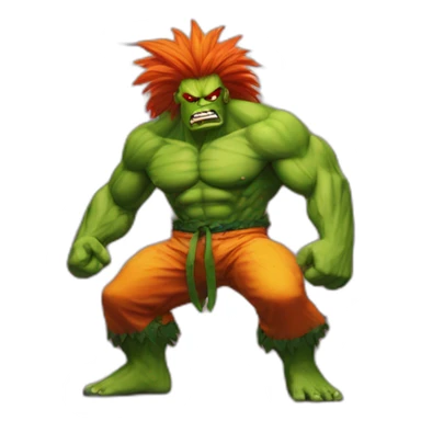 BLANKA ON STREET FIGHTER sticker