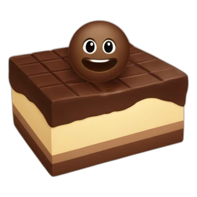 malvavisco con cubierta de chocolate sticker