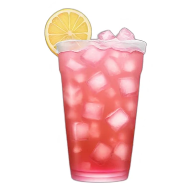 pink iced tea sticker