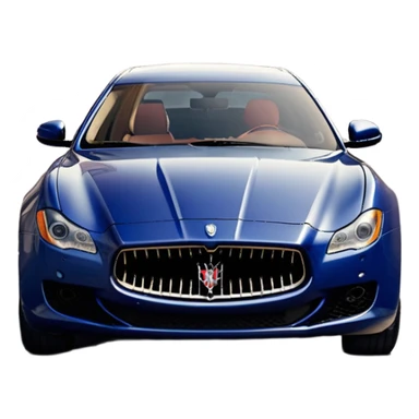 Maserati Quattroporte (2022) – cinematic-realistic Maserati Quattroporte emoji, its striking Italian design turning heads as it effortlessly maneuvers through the streets of Milan. The engine roars with Italian flair, echoing the car's racing heritage while enveloping the driver in an atmosphere of true luxury. sticker