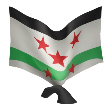 Syrian revolution flag sticker