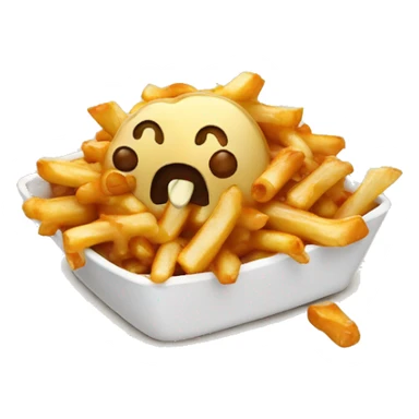 Vladimír Poutine qui mange une poutine  sticker