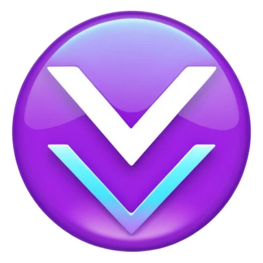 holographic purple checkmark sticker