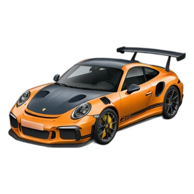 Navy blue Porsche gt3 rs sticker