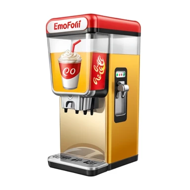 Digital soda dispenser in a fast food restaurant  sticker