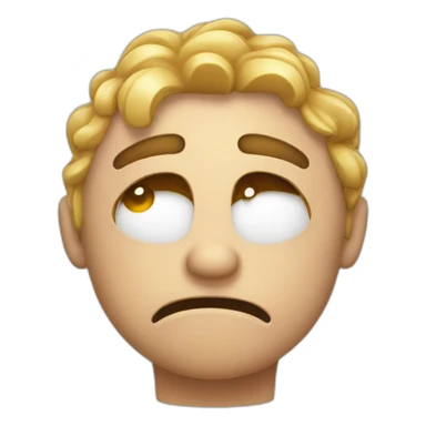 Stressed emoji with hot sticker