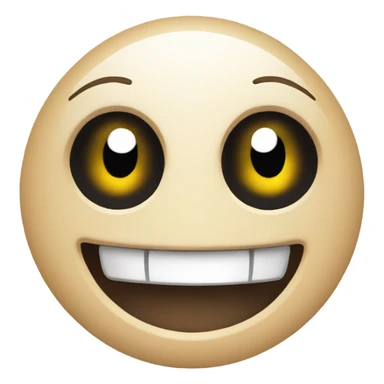 Emoji smiling with one eye twitching sticker