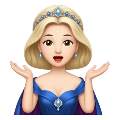 opera singer singing sticker