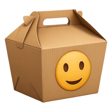 food take away box sticker