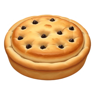 round focaccia without seasoning sticker