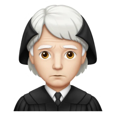 Judge with white wig  sticker