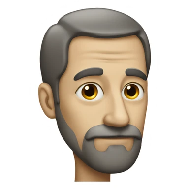 Man with a extremely long nose  sticker