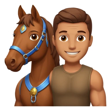 maternity male with horse sticker