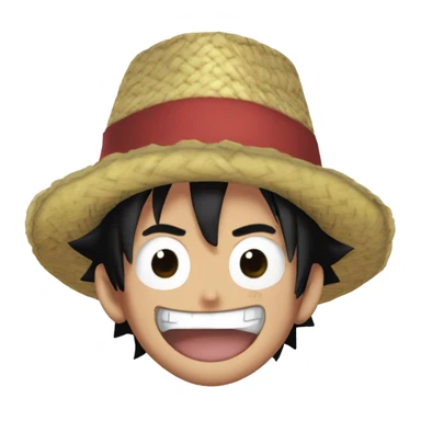 the character monkey d luffy from one piece sticker