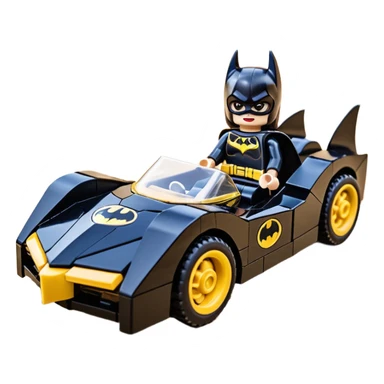 scale racing sexy fitted Batgirl’s masculine midnight-colored tight outfit 1970’s tv style dark knight stealthy accurate sporty safe plush deluxe Lego off-road pursuit drifting F1 car lexus (black hair,reclining and relaxed torso and shoulders back against seat) rally sticker