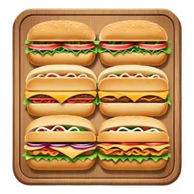 Menú de sandwiches sticker