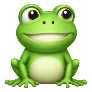 A cute frog saying good morning sticker