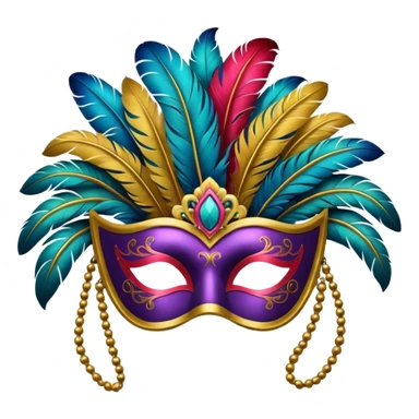 Carnival Mask sticker