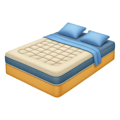 Matress of a bed is sinking in sticker