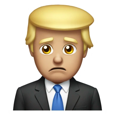 Donald trump crying sticker