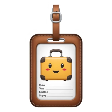 luggage tag sticker