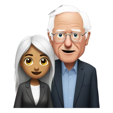 Bernie Sanders + AOC sticker