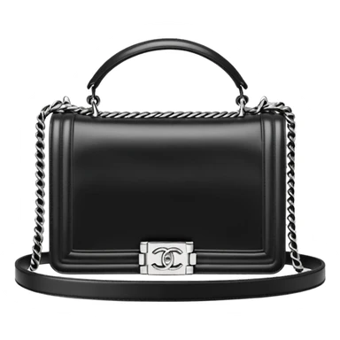 chanel le boy plain white bag sticker