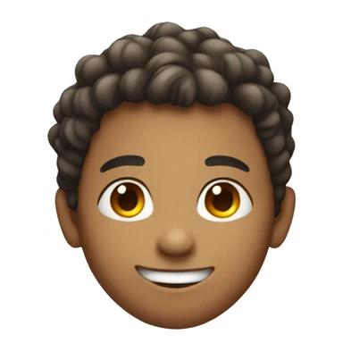 smiling boy looking at viewer sticker