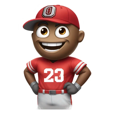 Brutus buckeye mascot sticker