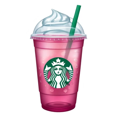 Starbucks dark pink refresher sticker