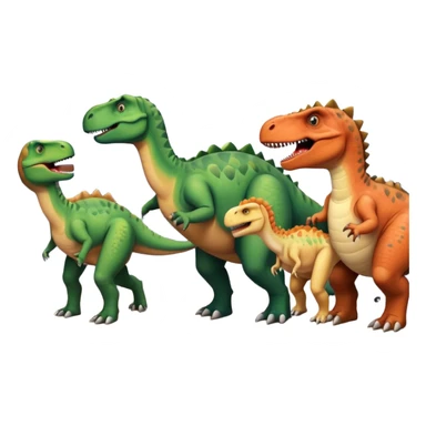 dinosaurs working in an office sticker